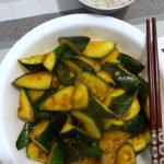Sautéed Zucchini with Chili Garlic Sauce