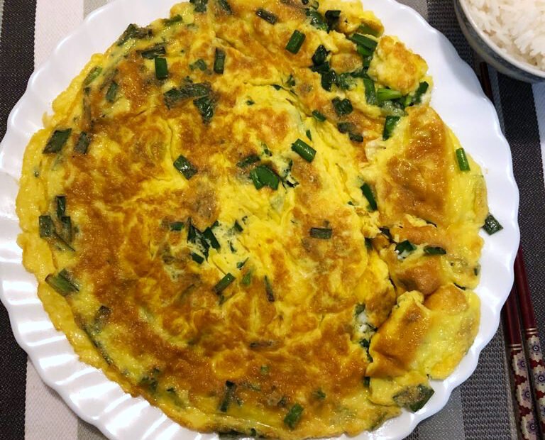 chinese chives omlette
